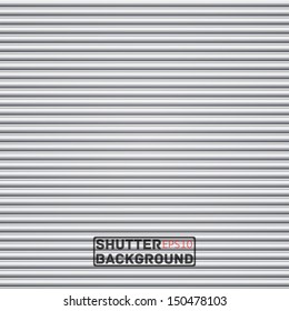 Steel door shutter. Seamless background. Vector illustration