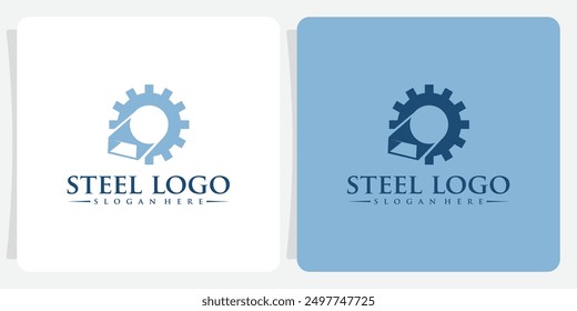Steel Fabrication logo vector collection or construction logo illustration vector collection