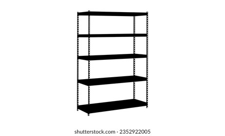 Steel Freestanding Shelves, high quality vector