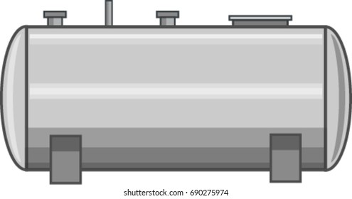 Steel Fuel Tank Vector