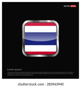 Steel glossy Thailand flag button