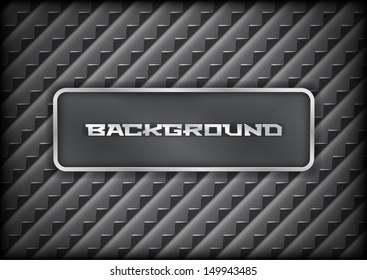 Steel grid background with sharp teeth and frame