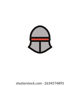 Steel helmet stands displayed simply on white background