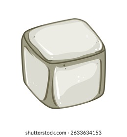 steel ice cubes reusable cartoon. silicone plastic, gel nontoxic, dishwasher freezer steel ice cubes reusable sign. isolated symbol vector illustration