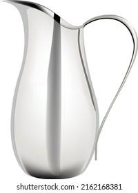 steel jug with handle for liquids-