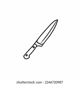 steel knife. Steel knife icon template. Stock vector illustration.