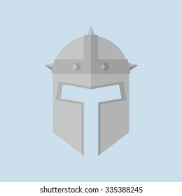 Steel knight`s helmet