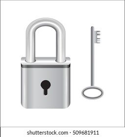steel master key lock and steel key
