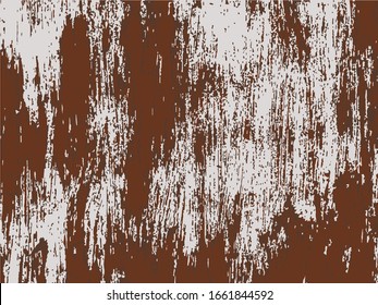 Steel Mats Sprayed Red Rust.Iron Surface Rust.Abstract Background Of Grunge Metal Sheet.Vector Illustration.
