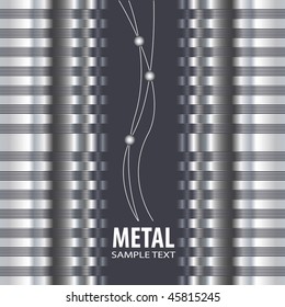 Steel metal background vector