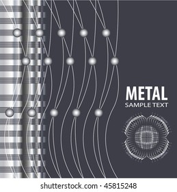 Steel metal background vector