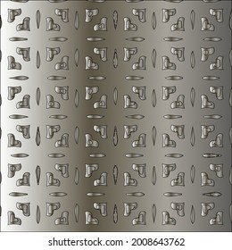 steel metallic gradient with a repeating pattern. Abstract metallic background.