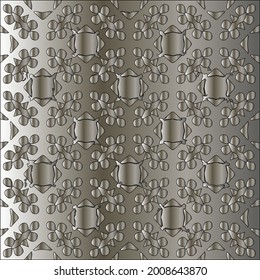 steel metallic gradient with a repeating pattern. Abstract metallic background.