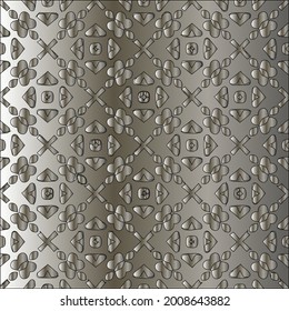 steel metallic gradient with a repeating pattern. Abstract metallic background.