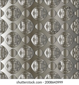 steel metallic gradient with a repeating pattern. Abstract metallic background.