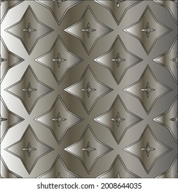 steel metallic gradient with a repeating pattern. Abstract metallic background.