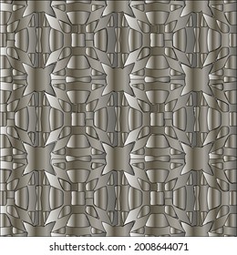 steel metallic gradient with a repeating pattern. Abstract metallic background.