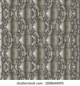 steel metallic gradient with a repeating pattern. Abstract metallic background.