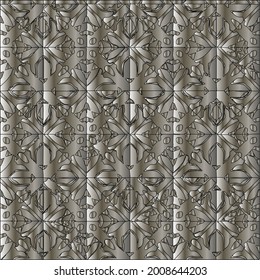 steel metallic gradient with a repeating pattern. Abstract metallic background.
