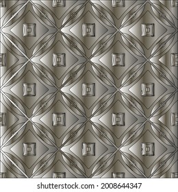 steel metallic gradient with a repeating pattern. Abstract metallic background.