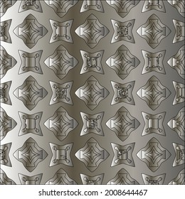 steel metallic gradient with a repeating pattern. Abstract metallic background.