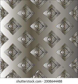 steel metallic gradient with a repeating pattern. Abstract metallic background.