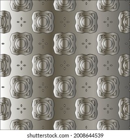steel metallic gradient with a repeating pattern. Abstract metallic background.