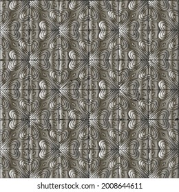 steel metallic gradient with a repeating pattern. Abstract metallic background.