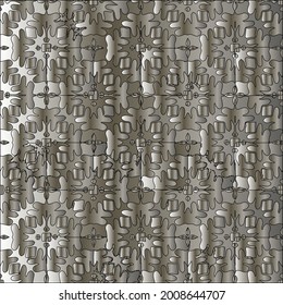 steel metallic gradient with a repeating pattern. Abstract metallic background.
