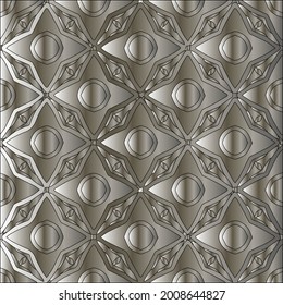 steel metallic gradient with a repeating pattern. Abstract metallic background.