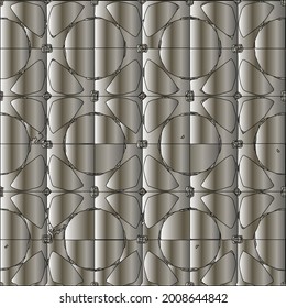 steel metallic gradient with a repeating pattern. Abstract metallic background.