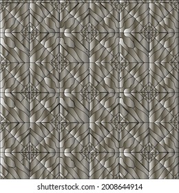 steel metallic gradient with a repeating pattern. Abstract metallic background.