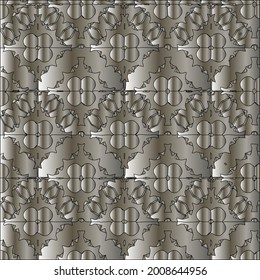 steel metallic gradient with a repeating pattern. Abstract metallic background.