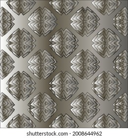 steel metallic gradient with a repeating pattern. Abstract metallic background.