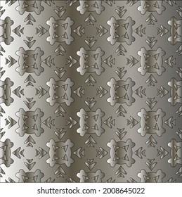 steel metallic gradient with a repeating pattern. Abstract metallic background.