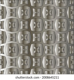 steel metallic gradient with a repeating pattern. Abstract metallic background.