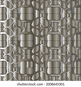 steel metallic gradient with a repeating pattern. Abstract metallic background.