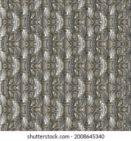 steel metallic gradient with a repeating pattern. Abstract metallic background.