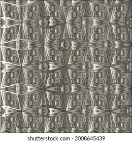 steel metallic gradient with a repeating pattern. Abstract metallic background.