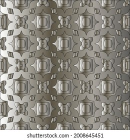 steel metallic gradient with a repeating pattern. Abstract metallic background.