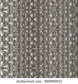 steel metallic gradient with a repeating pattern. Abstract metal pattern