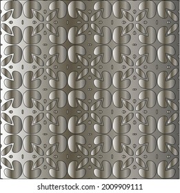steel metallic gradient with a repeating pattern. Abstract metal pattern