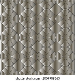 steel metallic gradient with a repeating pattern. Abstract metal pattern