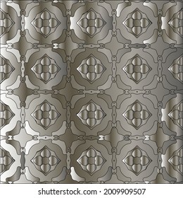 steel metallic gradient with a repeating pattern. Abstract metal pattern