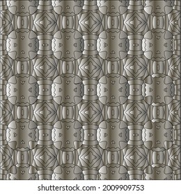 steel metallic gradient with a repeating pattern. Abstract metal pattern
