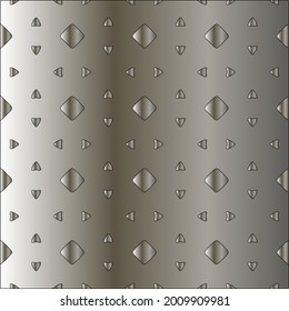 steel metallic gradient with a repeating pattern. Abstract metal pattern
