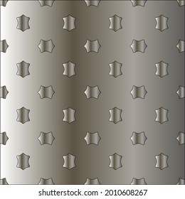 steel metallic gradient with a repeating pattern. Abstract metal pattern