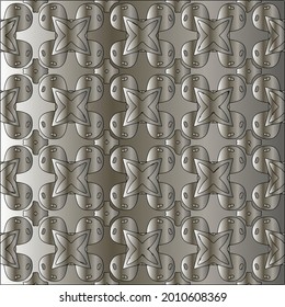 steel metallic gradient with a repeating pattern. Abstract metal pattern