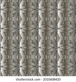 steel metallic gradient with a repeating pattern. Abstract metal pattern
