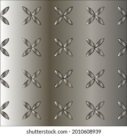 steel metallic gradient with a repeating pattern. Abstract metal pattern